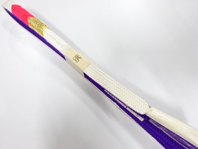 JAPANESE KIMONO / UNUSED HAND-TIED OBIJIME